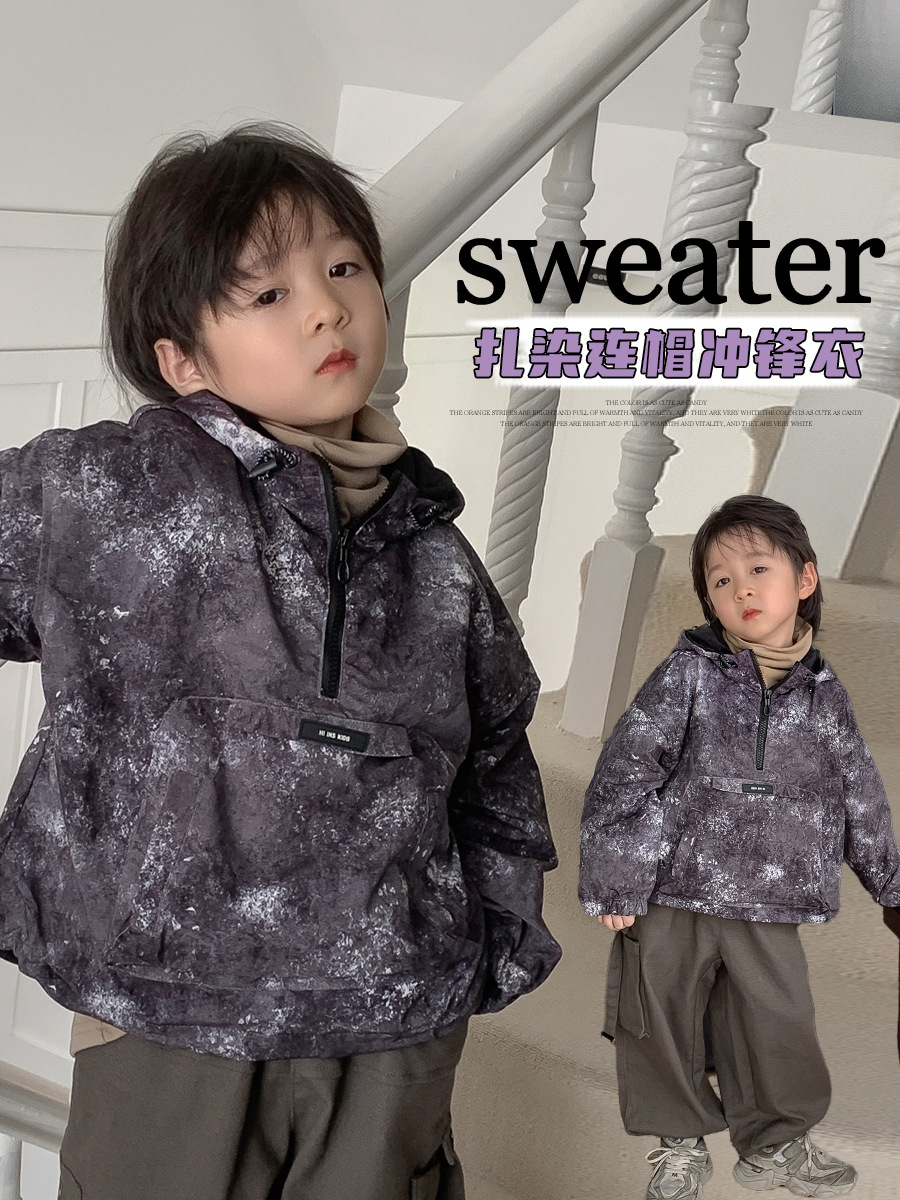 Японская флисовая демисезонная куртка для мальчиков, детская толстовка с капюшоном с молнией, подходит для подростков, на молнии