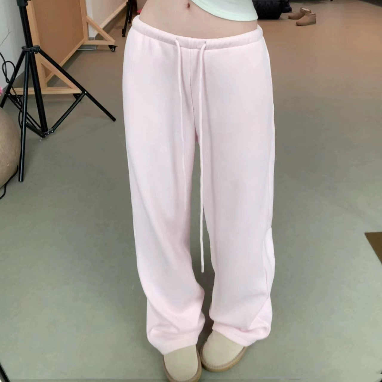 Осень и зима утолщение орли бархатный прямой шнур повседневный эластичные брюки 8284 # другие брюки