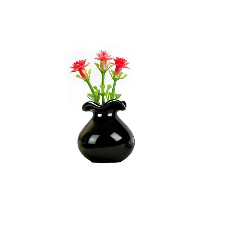 Ins mini-magnetic pequeño frasco de flores pegatinas de refrigerador DIY decoración artística botella de vidrio delicada gato debe recoger botella