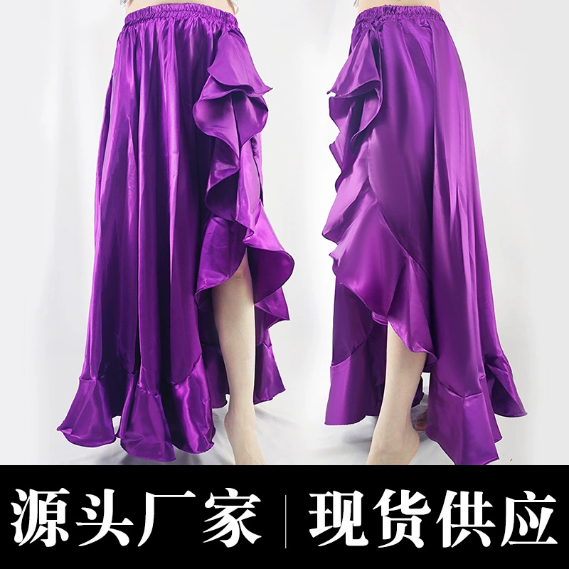 2024 новый стиль танец живота танцует юбка индийского танца юбка с открытыми рулетами длинная юбка AliExpress Asia