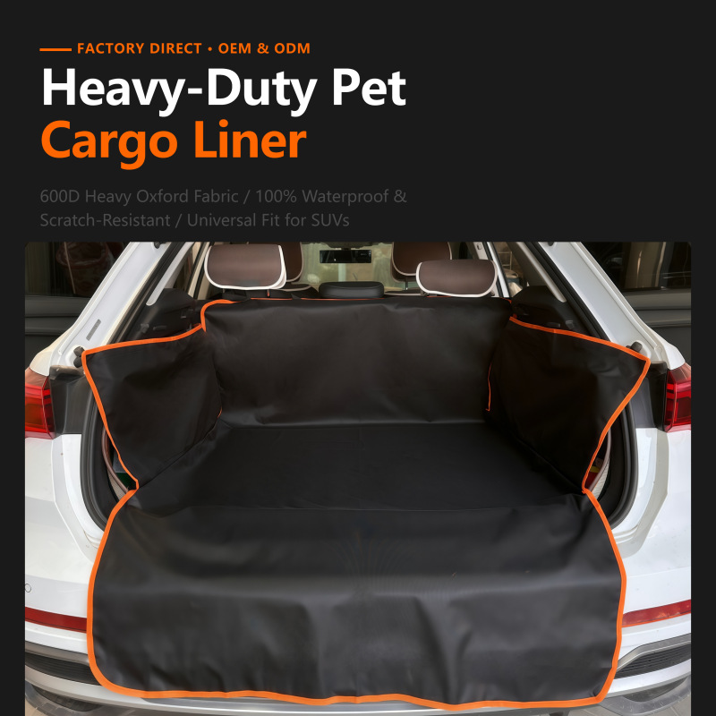 Cross-border car pet dog mat, trunk anti-dirt waterproof mat, Oxford cloth car pet trunk mat