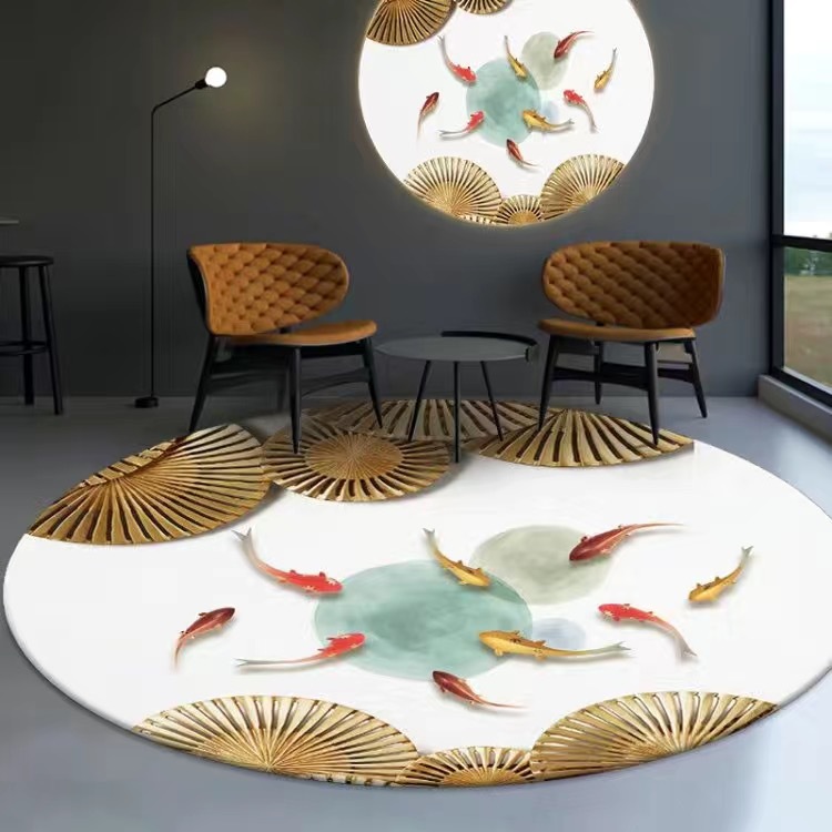 X24 새로운 라운드 매트-17 [물고기 시리즈]]