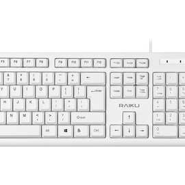 雷魁LK100有线键盘鼠标套装办公家用USB有线一体机台式机笔记本