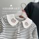 Autumn 2024 0-3 years old girls children fashion cute striped bear long sleeve bottoming shirt T-shirt top