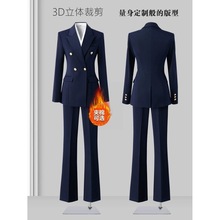 职业装套装女气质女神范高端职场经理工作服秋冬加厚西装外套正装