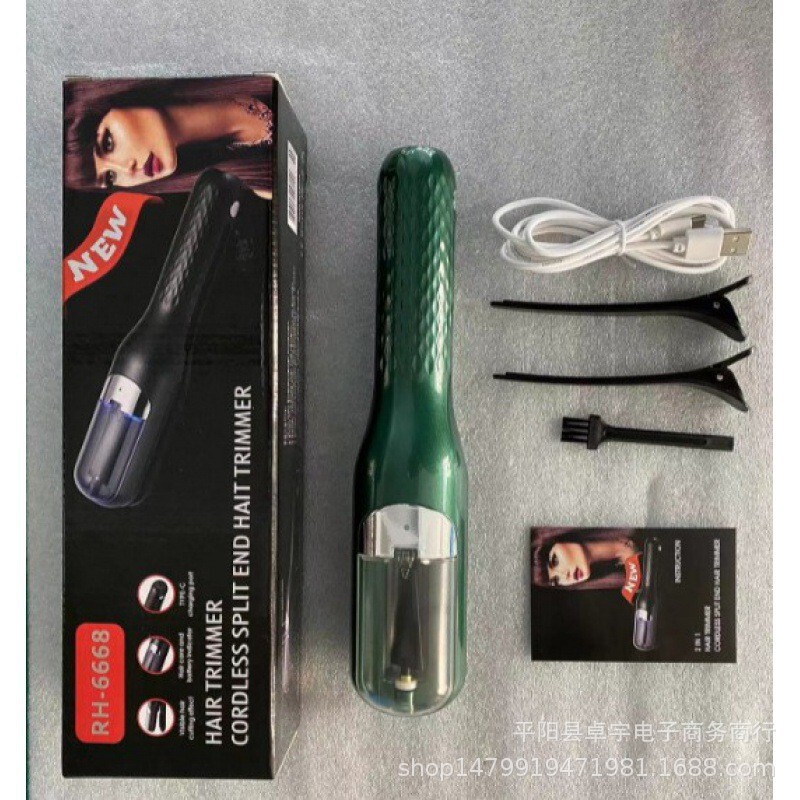 国境を越えた新しい充電式 2-in-1 ヘアカッター家庭用バリカン枝毛修理 USB 充電式モデル|undefined