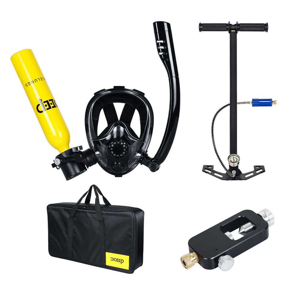 DIDEEP0.5LPlus nueva máscara de buceo, botella de oxígeno, respiración submarina, equipo de buceo, tanque de oxígeno de respiración