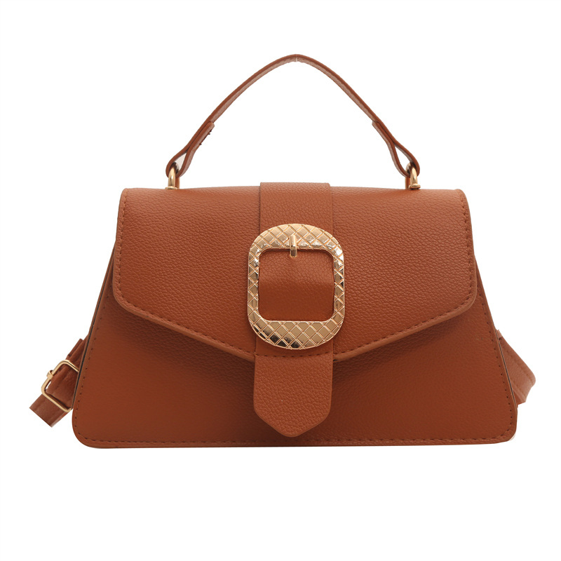 Bolso de primavera para mujeres, bolso de mano para viajar, simple bolso de hombro sólido.
