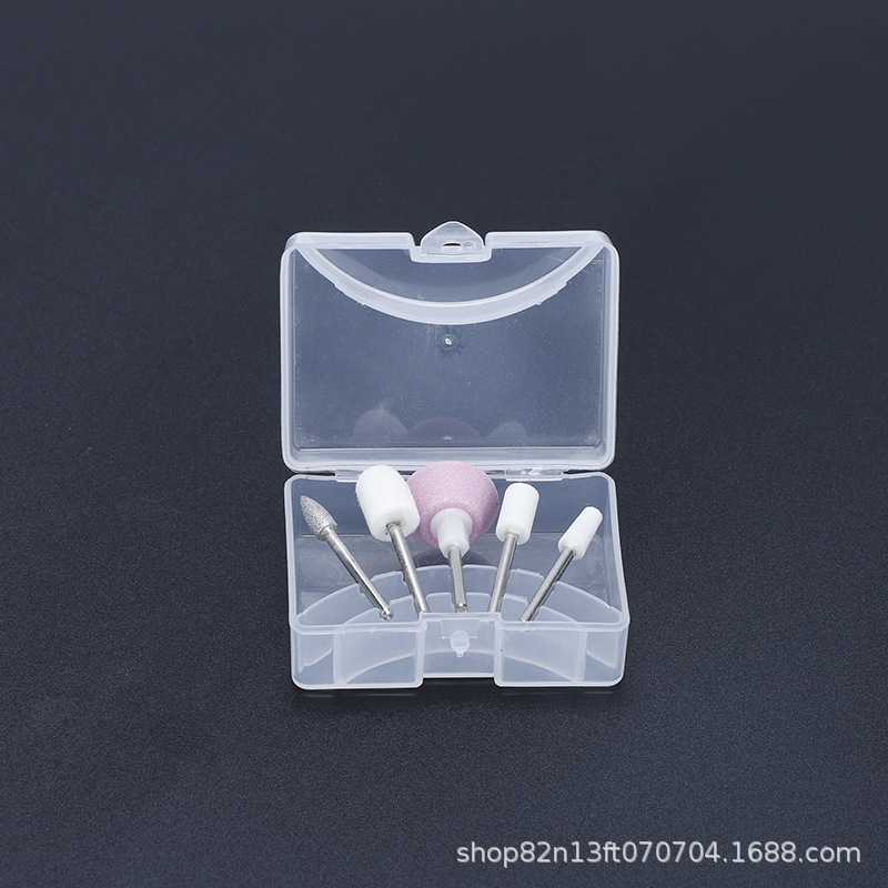 Juego de brocas para uñas de cinco piezas del fabricante, accesorios para taladro de uñas, juego de brocas para uñas de 5 piezas, pulidor de uñas de 2,35 mm