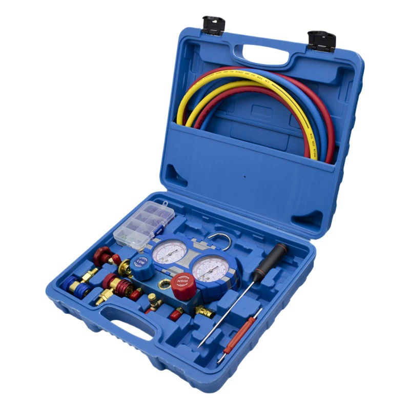 Бытовой автомобильный Кондиционер флюорометр набор ZS-1003 манометр кондиционер ремонт фторирование жидкого хладагента двойной измерительный клапан