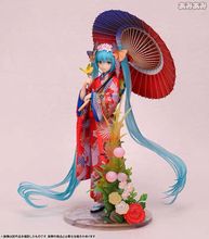 初音未来中秋深海花色衣和服初音撑伞巡音二次元动漫手办模型批发
