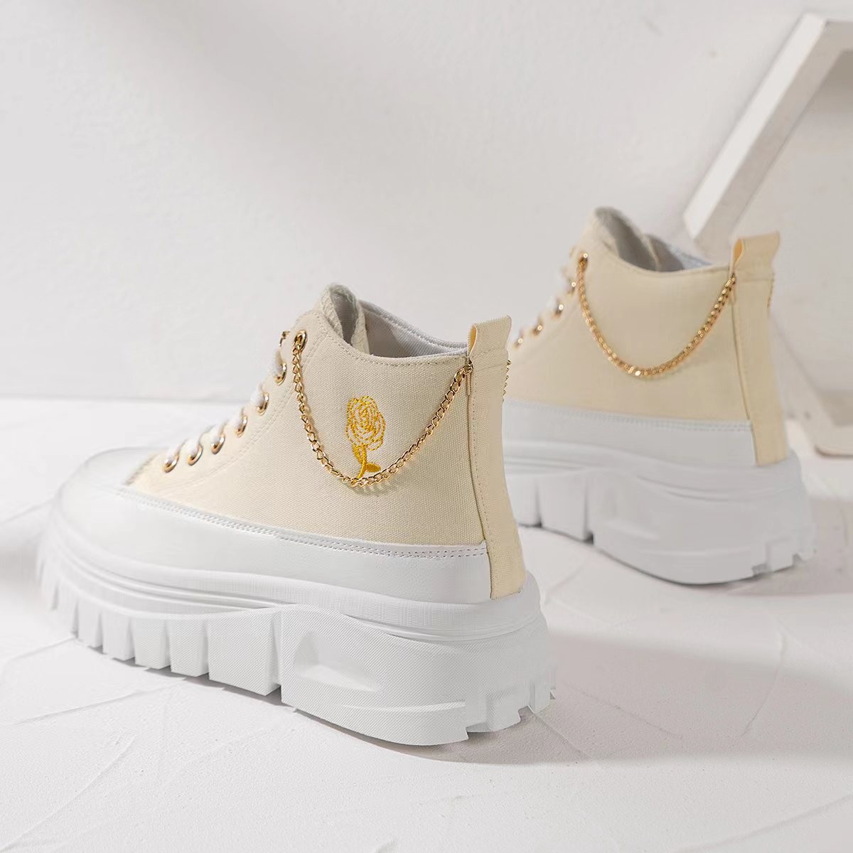 Kadın Tenis Ayakkabıları Basketbol Ayakkabıları Spor Ayakkabıları Sentetik Kemer Desteği Çok Yönlü Spor Ayakkabıları Ayakkabı_voghion.com