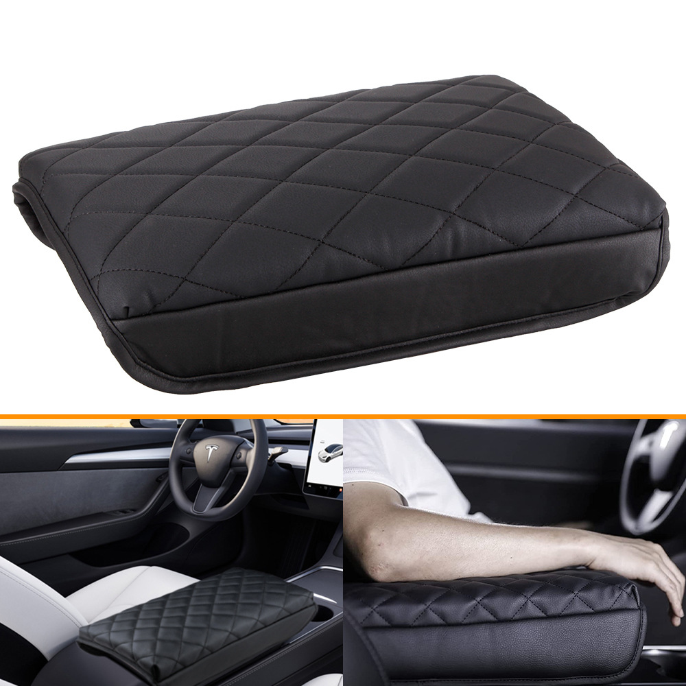 Car Decoration Supplies Suitable For Tesla Model3 YCentral Control Armrest Box Cover Increased Protective Pad Armrest Cover