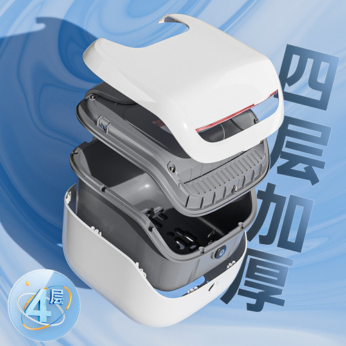 Universal Electric Bike Trunk for Yadea, Niu, Aima, and Tailing with Thickened Large Capacity Storage