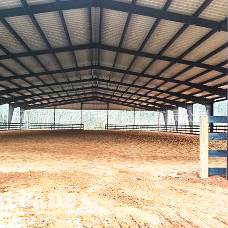 Racecourse construction cost export indoor racecourse/metal steel structure racecourse building frame