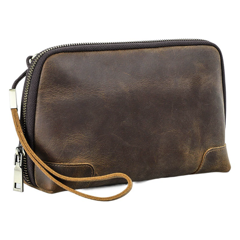 Подходит для Apple, кабель для передачи данных Аксессуары из кожи сумка для хранения ручной работы с запястьем многофункциональный ретро клатс сумка