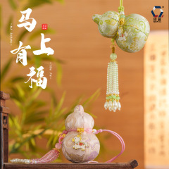 【钱丽】中式葫芦香囊手工古风珠串流苏香包挂件批发