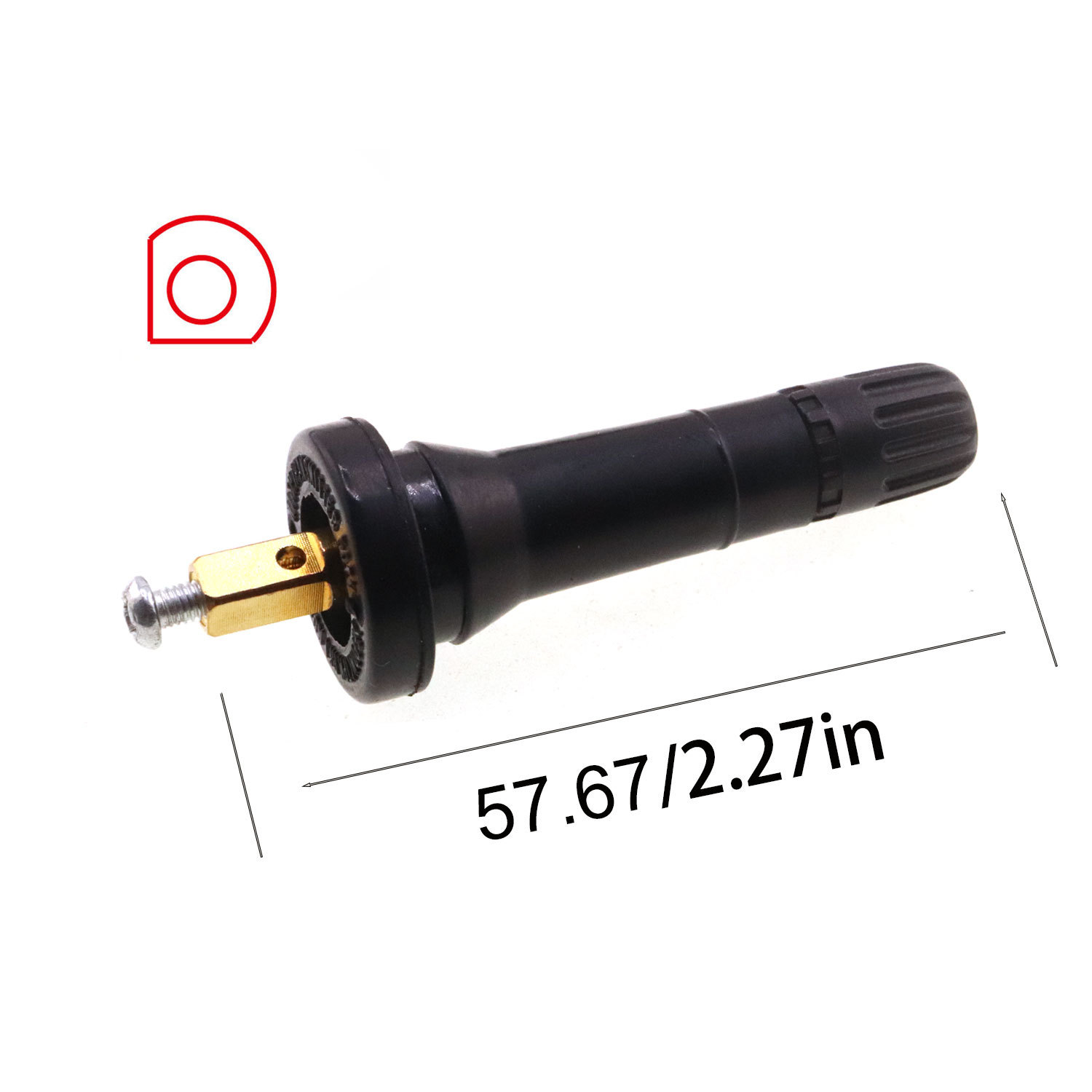 Válvula para Sensor de Presión de Neumáticos de Goma, Sin Cámara, Atornillable para Automóviles image 13