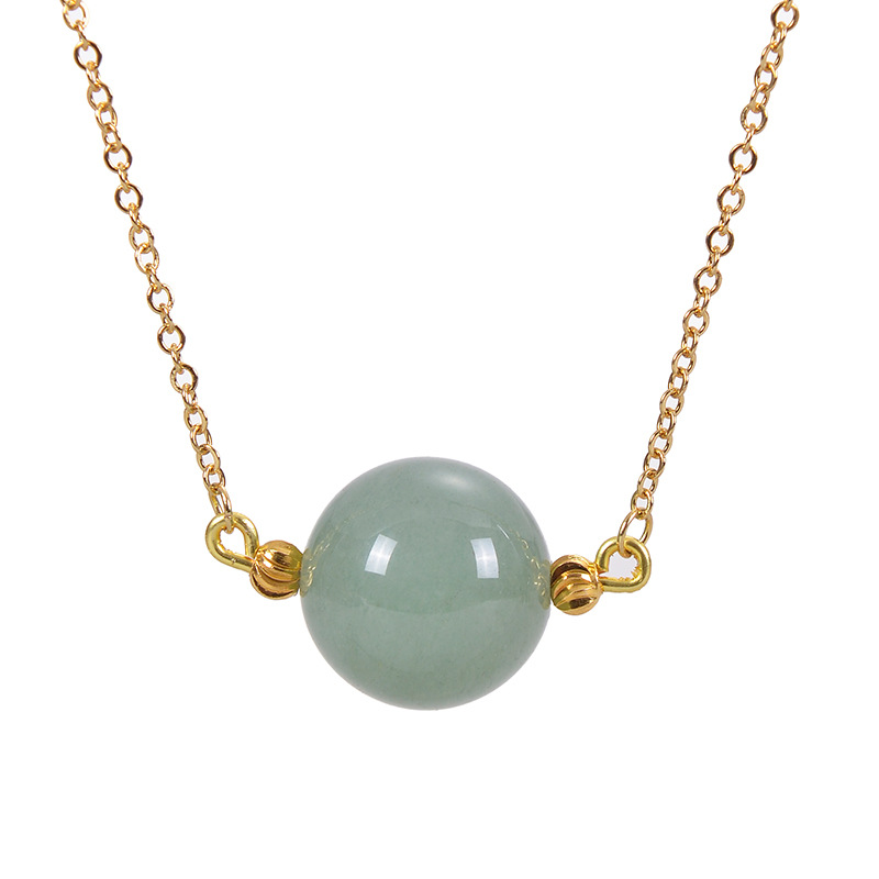 Printing Pattern Elegant Printing Natural Stone Pendant Necklace In Bulk