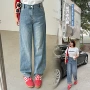 宽松大码显瘦美式阔腿裤