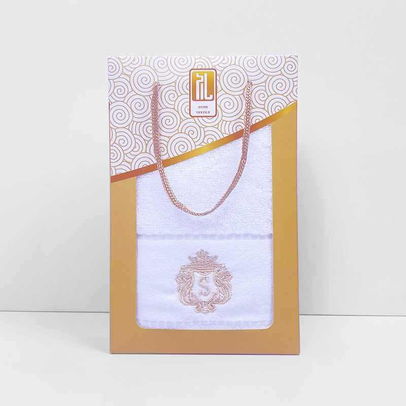 오스타월 + 금색 선물상자 (화이트)