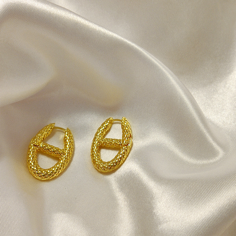 15g Weight Alloy Ear Needle Material Ear Studs Classification 1 Pair Quantity Holiday, Daily, Date Occasion Alloy Material Geometric, Solid Color Pattern Women's Gender Plating Design Vintage Style Style 1 Pair Vintage Style Geometric Solid Color Plating Alloy Ear Studs 19