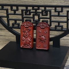 雷擊棗木牌張天師四大神獸掛件吊墜道家法器隨身配飾老料深色精雕