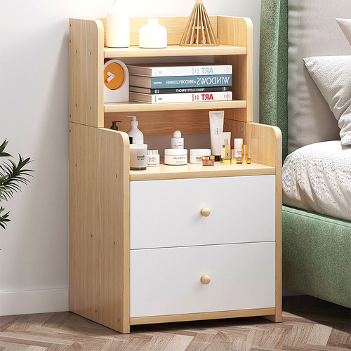 Wholesale modern minimalist bedside cabinet with bookshelf bedroom raised small storage cabinet shelf narrow cabinet simple cabinet storage