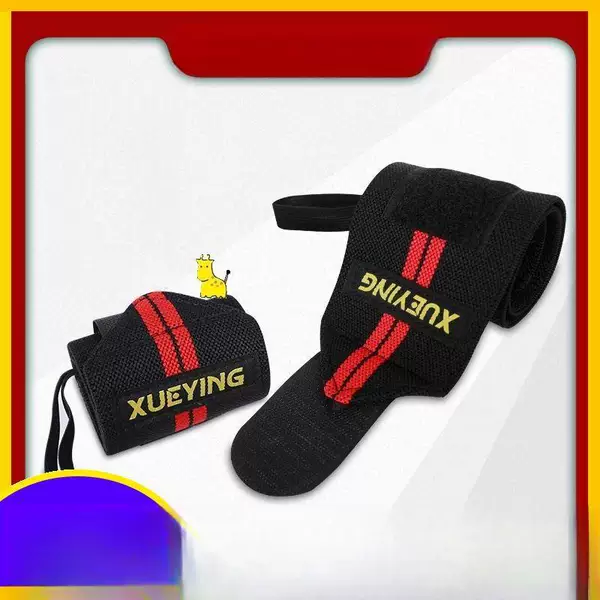 Shipped from Xinjiang - Protective wristband for training, prevents sprains, suitable for bench press, fitness exercises, deadlifts, professional equipment for men and women