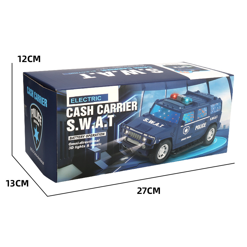 Eléctrico Universal Humvee off-road vehículo alcancía automático rollo de dinero caja de monedas con la música luz efectivo camión alcancía