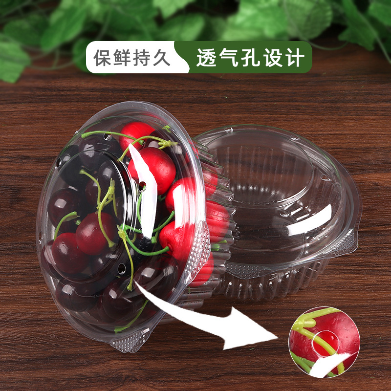 Caja de embalaje transparente desechable para cortar frutas frescas, caja de frutas para supermercado, caja de plástico PET para conservar frutas y verduras, bandeja interior tipo blister