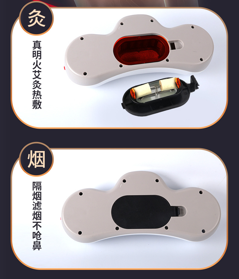 Moxibustion Neck Pillow Home Cervical Warming Device with 108 Moxa Sticks and Acupoint Chart for Neck and Shoulder Relaxation key features