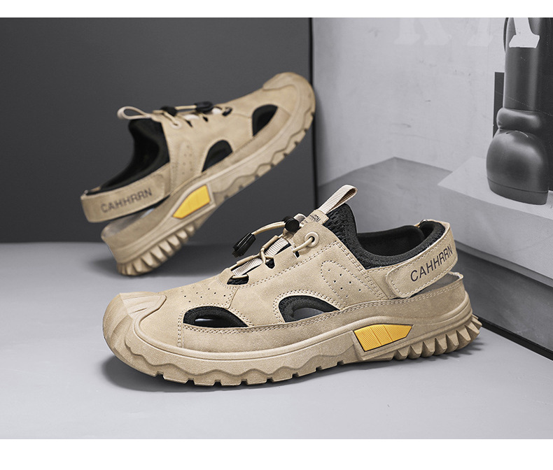 Men's Breathable Mesh Wading Shoes Sports Sandals For Summer_voghion.com