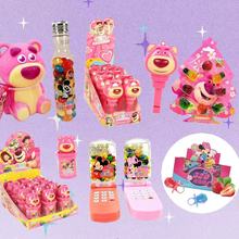 滨崎迪士.尼史迪奇闪光陀螺糖果草莓熊休闲食品儿童玩具零食批发