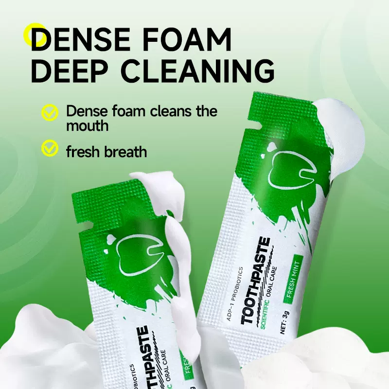 外贸英文toothpaste酒店宾馆客房一次性小牙膏 3克民宿一次性用品