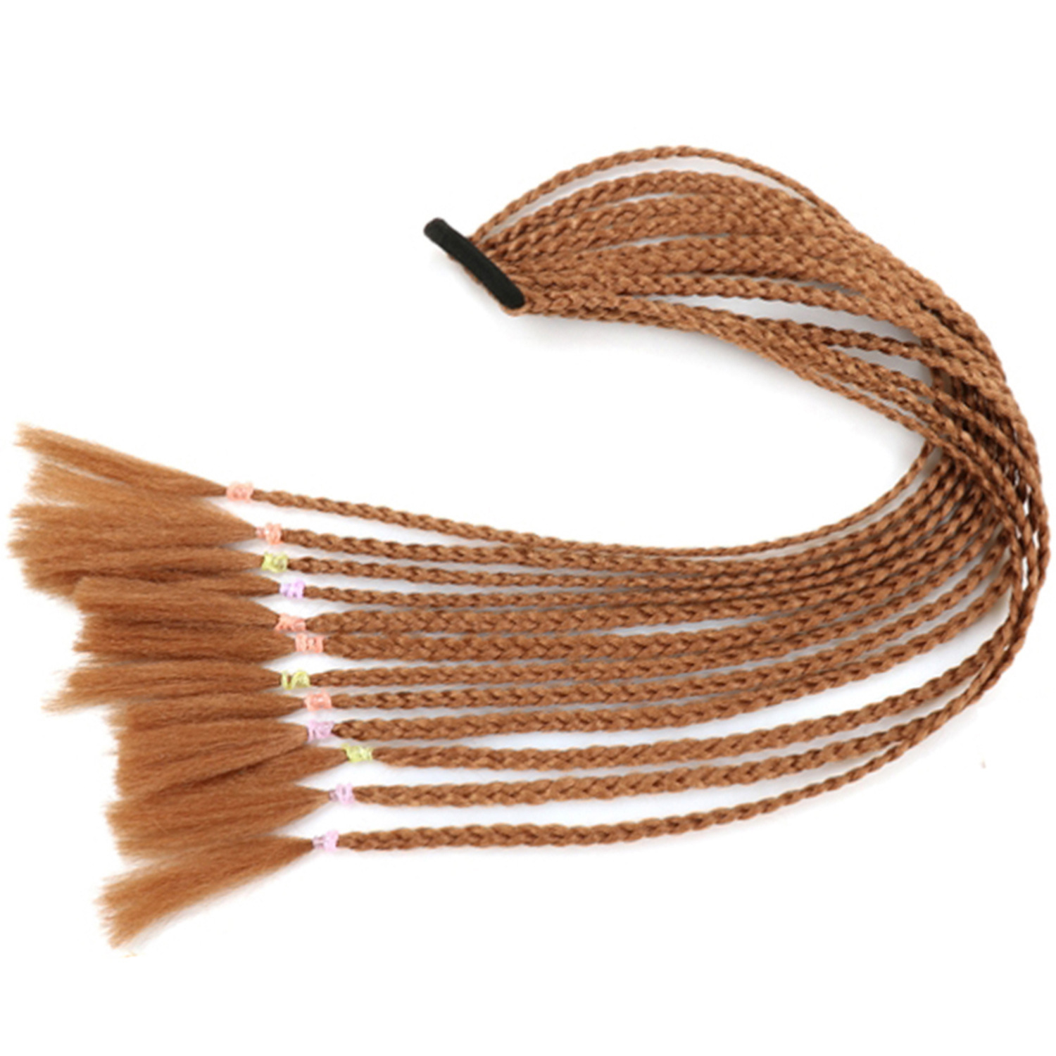 Inventario al por mayor colorido trenzas de tres hebras africanas trenzas sucias trenzas de caballo recogidas en stock Inventario