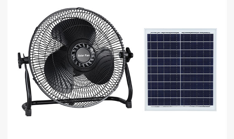 Solar fans, floor-standing fans, outdoor portable DC 12-inch and 16-inch manufacturers for sale pic 3
