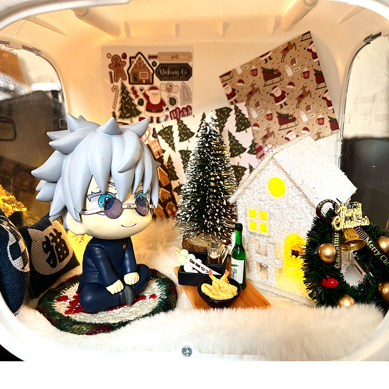 ルックアップキャビンシーンブラインドボックスディスプレイボックススペースカプセルフィギュアドールハウス造園材料パッケージ装飾収納ボックス|undefined