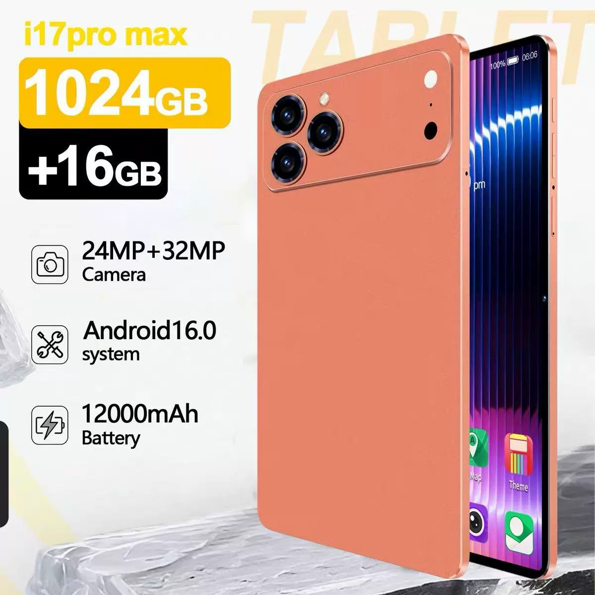 Cross-border trading), smart tablet laptop, Android, 512G, wide screen, eyes protection, (Physicals