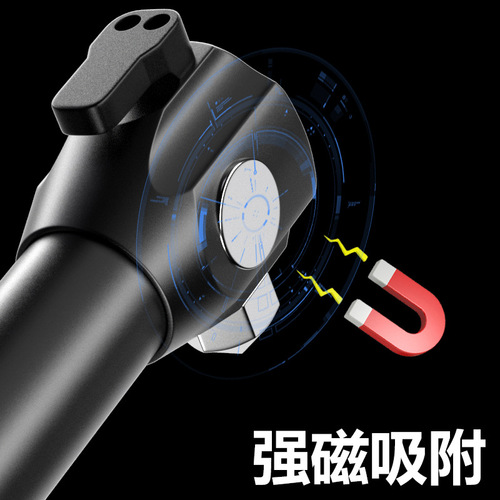  New Strong Light Flashlight COB+T6 Work Light Magnetic Rope Cutting Safety Hammer Car Maintenance Work Inspection Light