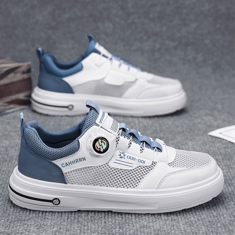 Zapatos de malla para hombre Primavera y verano 2025 nuevas zapatillas de deporte para estudiantes zapatos blancos casuales para hombres zapatos deportivos transpirables para hombres