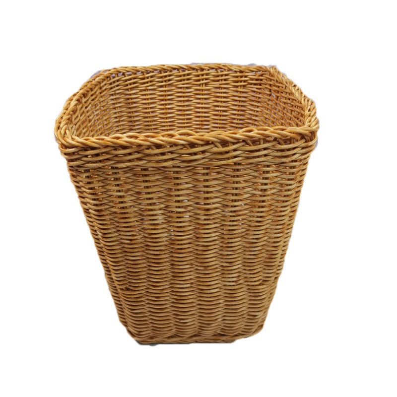 Cesta de lavandería tejida cesta de lavandería Cubo de almacenamiento de juguete Almacenamiento de lavandería de gran capacidad Lou cesta de almacenamiento de lavandería doméstica