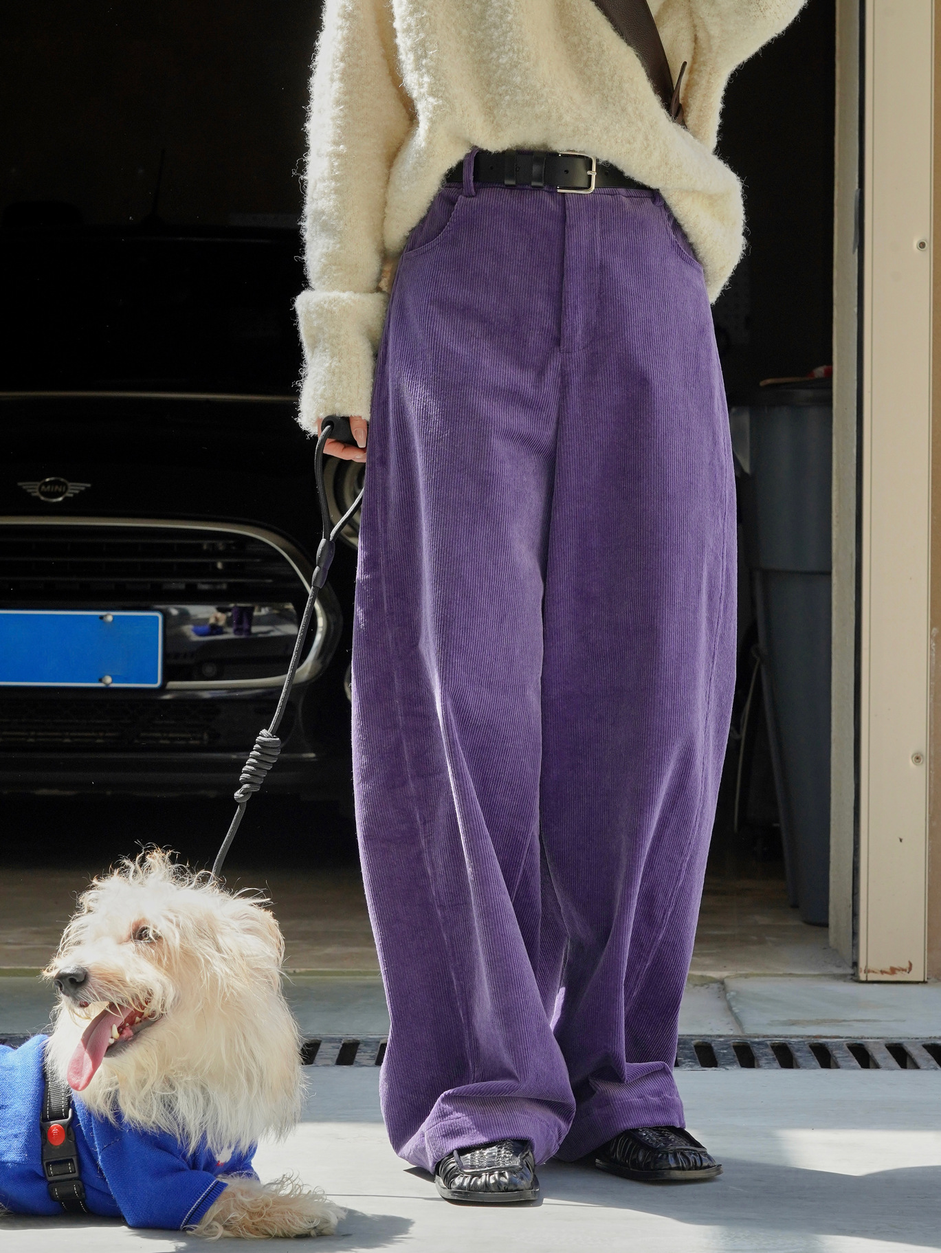 Winter corduroy keep warm trousers for leisure