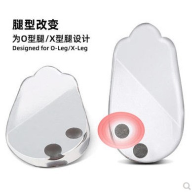 Plantillas correctoras de silicona para piernas en forma de X, plantillas con imán volcánico, almohadillas para el talón que absorben los golpes, plantillas funcionales de media talla, dropshipping y distribución.