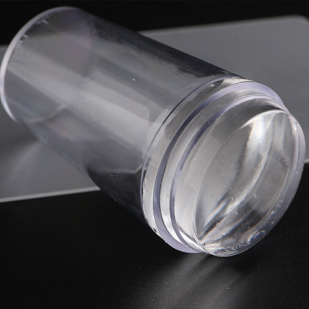 Suministro transfronterizo herramientas de uñas sello de silicona transparente Juego de 5 piezas de uñas Plantilla de placa de acero placa de transferencia de uñas