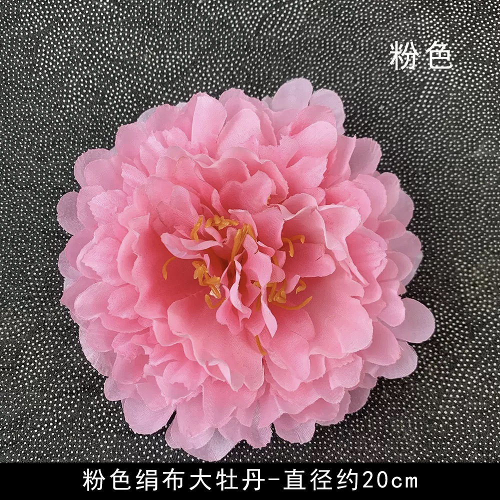 Flores artificiales flores rosadas bricolaje accesorios hechos a mano tocado de estilo antiguo accesorios de material de flor de horquilla arreglos florales de pared de flores de boda