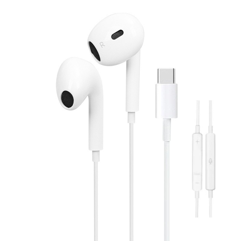 Auriculares con cable de cuarta generación para juegos de tableta de teléfono móvil con control de cable en la oreja Apple-Huawa-type-c-Honor