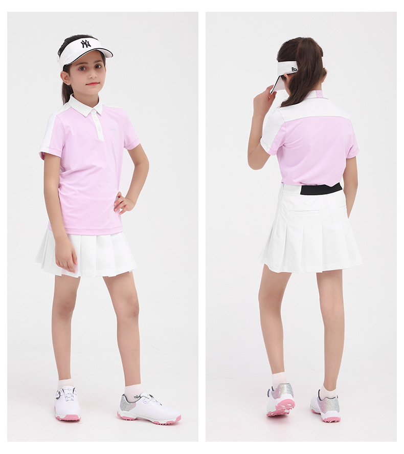 Váy golf bé gái thể thao chữ A thoáng khí mùa hè — QZ069 Màu Đỏ, QZ069 màu xanh hải quân, QZ069 màu đen, QZ069 màu trắng chi tiết 8