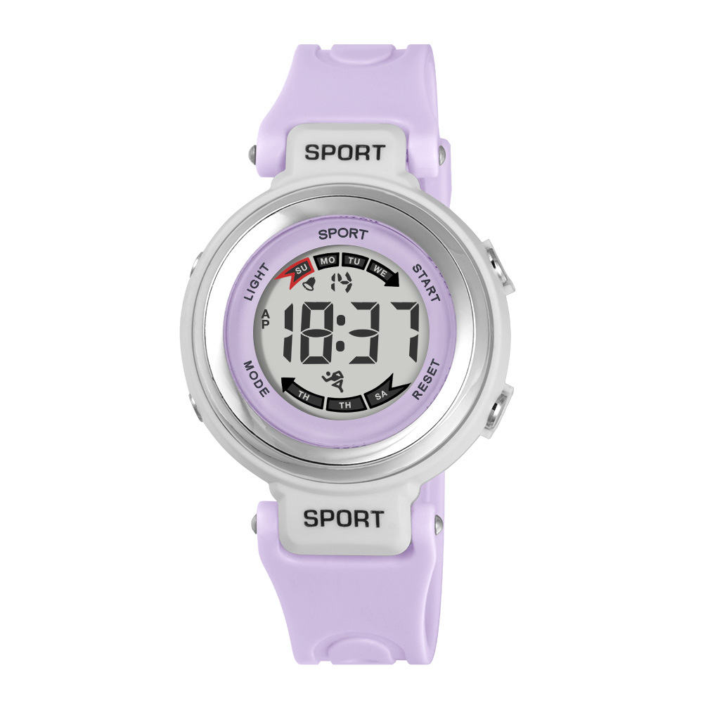 Tendencia LED nocturna alarma de estudiantes reloj electrónico multifuncional para hombres y mujeres adolescentes cronógrafo reloj electrónico mayorista
