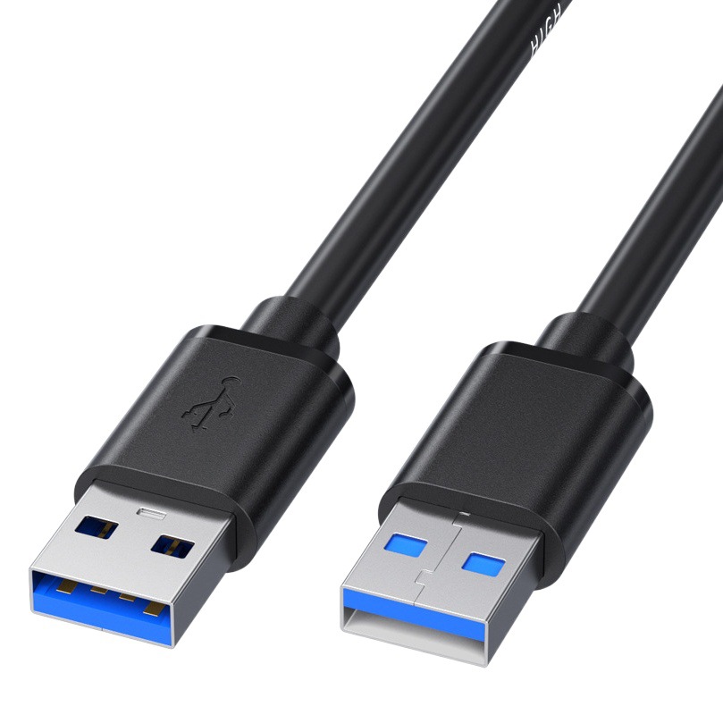 Cable de datos USB 3.0 macho a macho para caja de disco duro móvil, refrigerador para portátil, cable USB 3.0 de doble cabezal macho a macho
